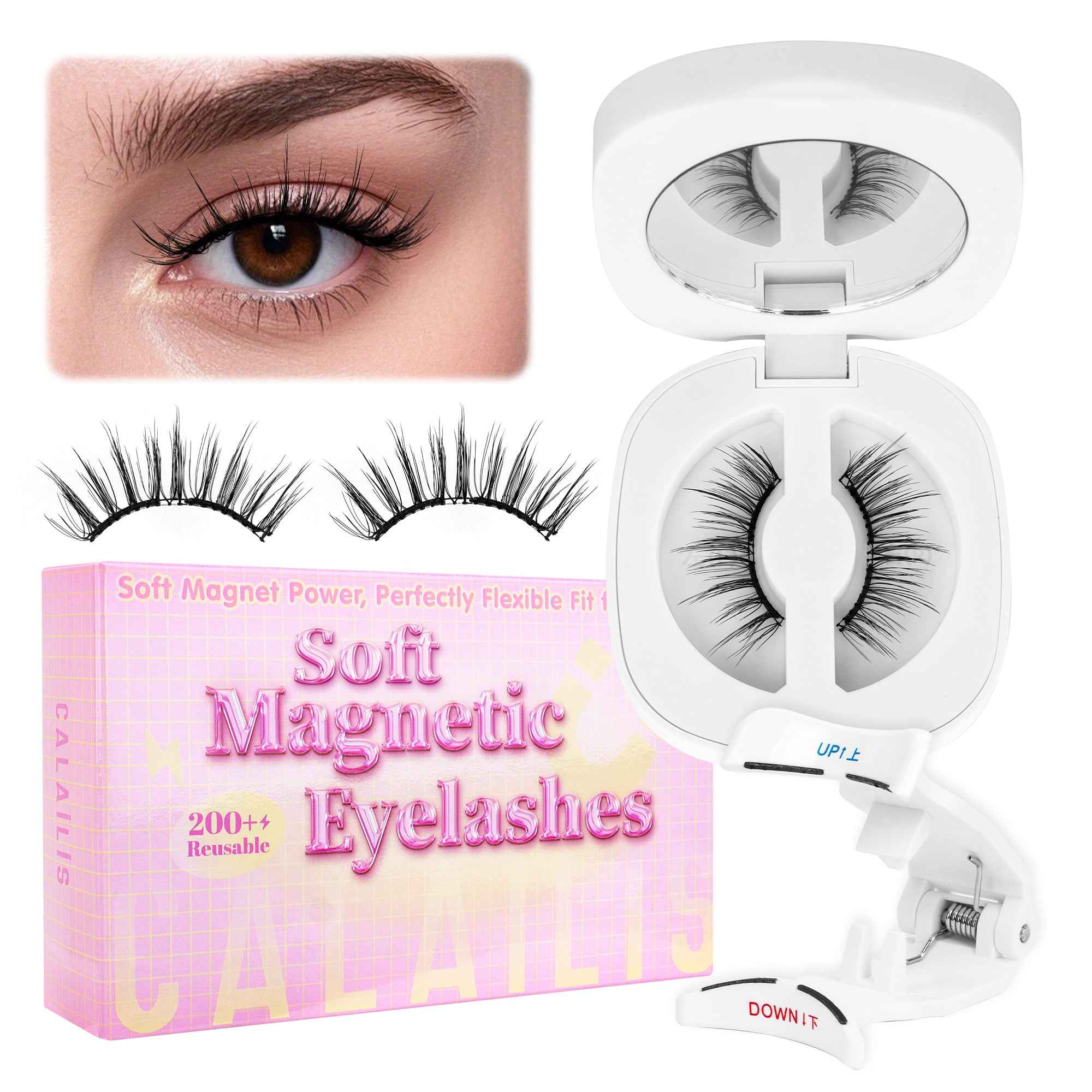 Calailis Soft Magnetic Eyelashes No Glue Needed