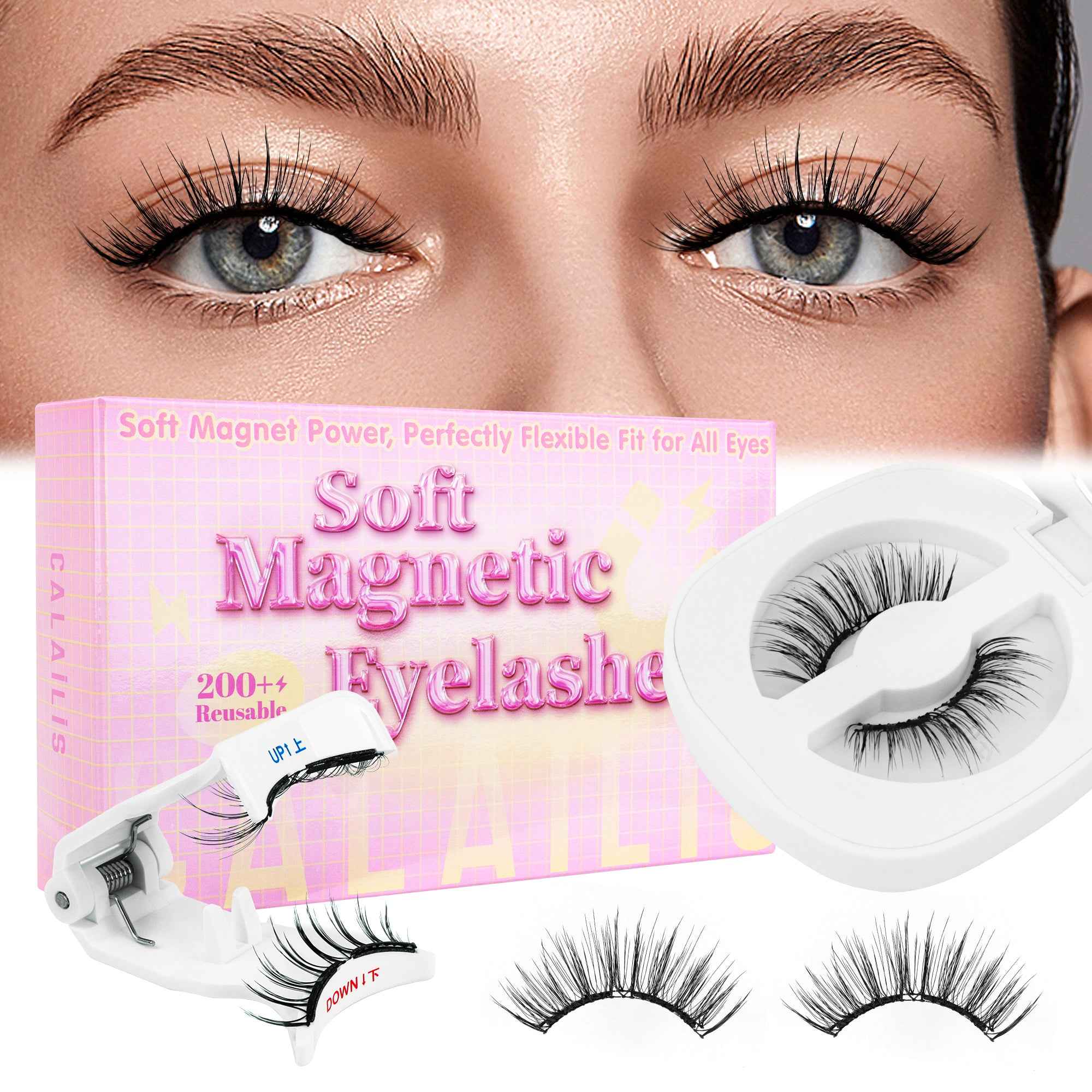 Calailis Soft Magnetic Eyelashes No Glue Needed