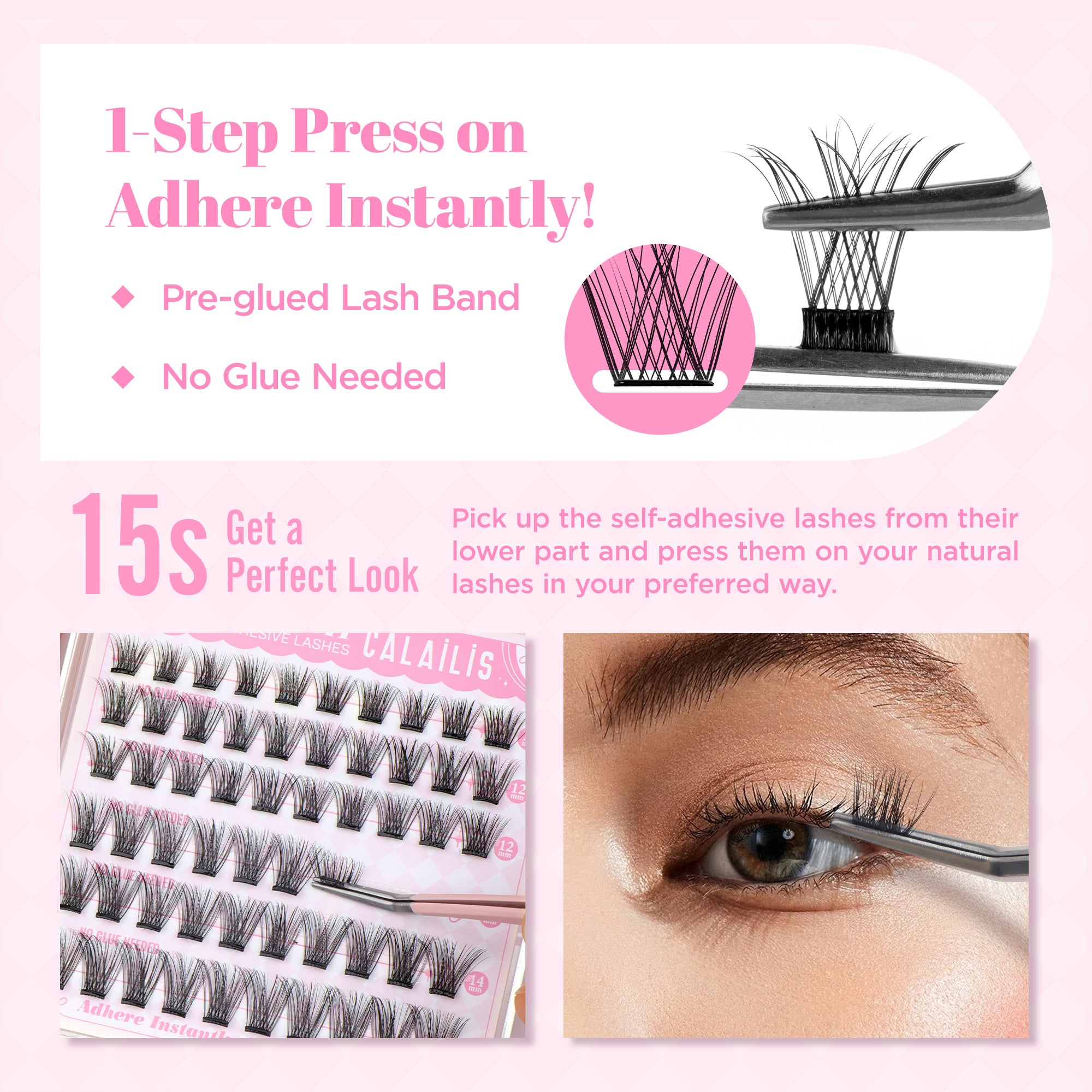 NETWEAVE Self-adhesive Cluster Lashes