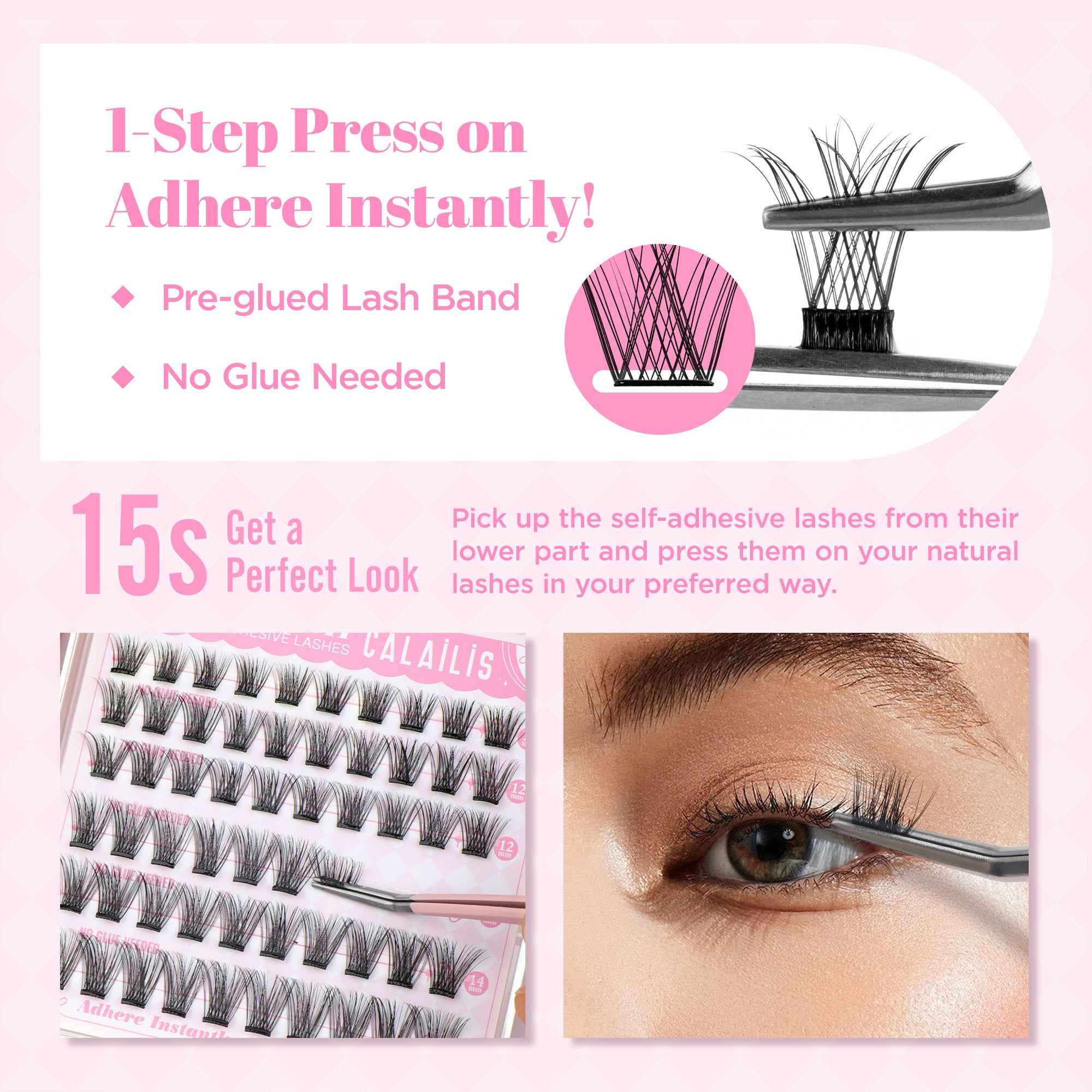 NETWEAVE Self-adhesive Cluster Lashes
