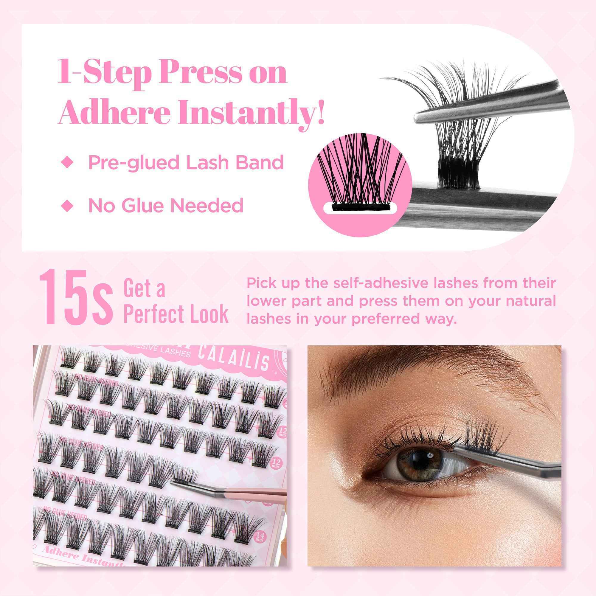 STARLIGHT Self-adhesive Cluster Lashes - $1 Deal