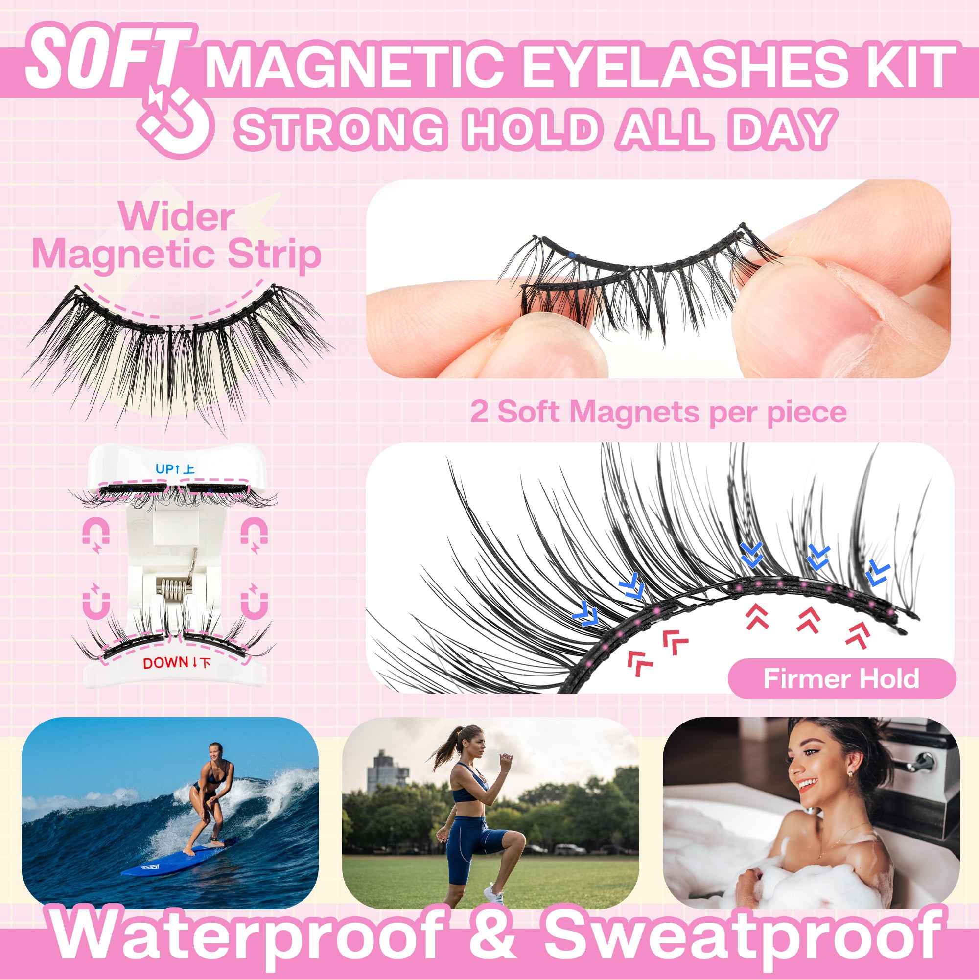 Calailis Soft Magnetic Eyelashes No Glue Needed
