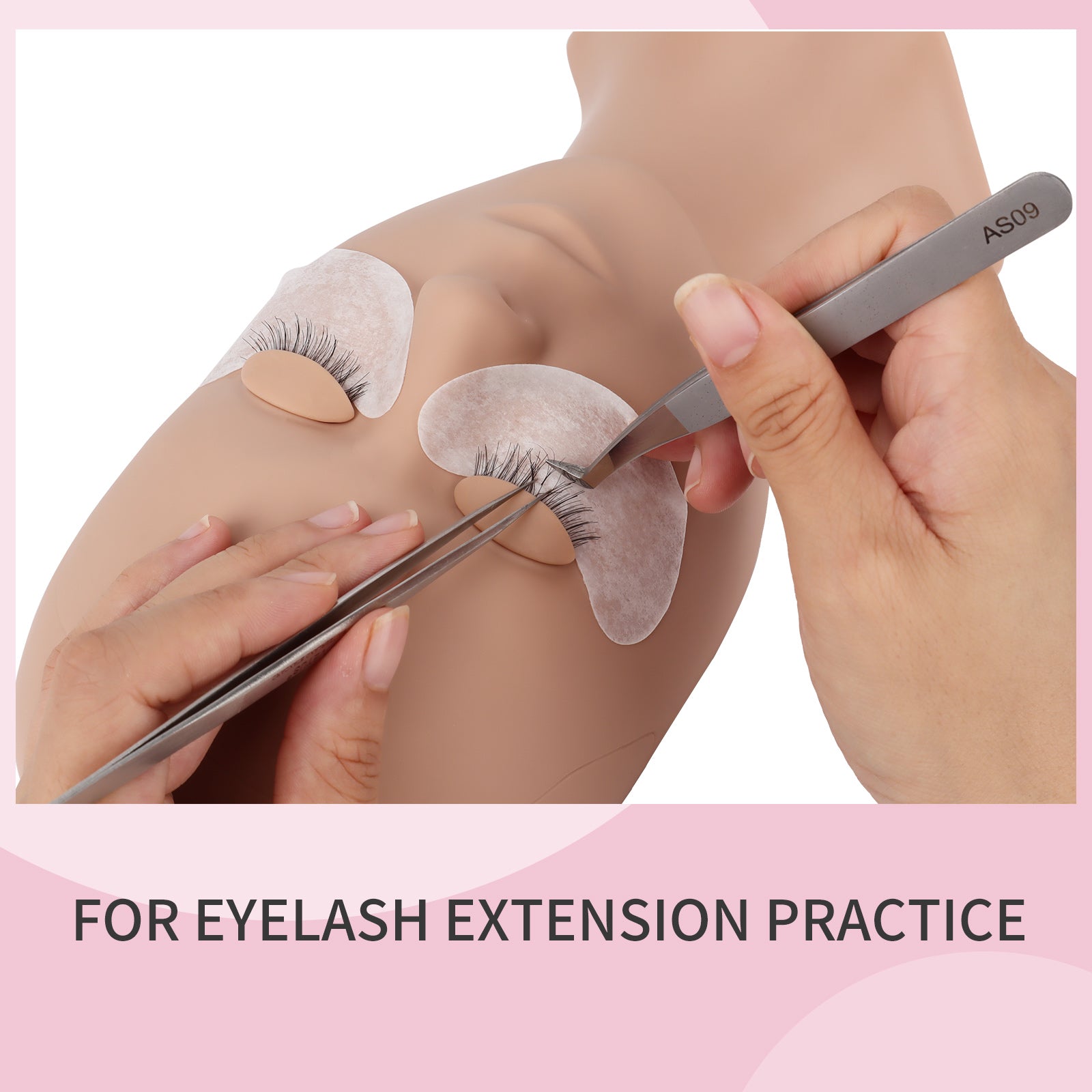 CALAILIS Eyelash Extension Mannequin Head for Training