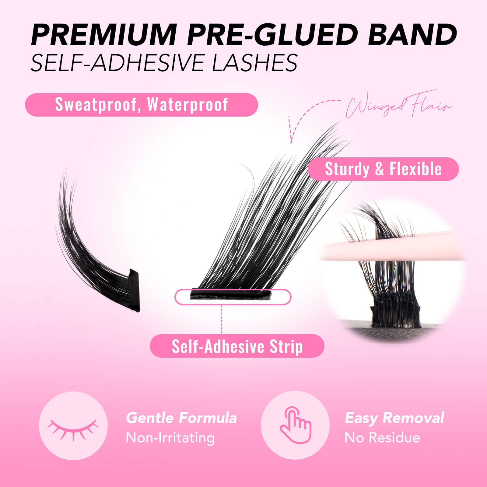 SultryFox Self-adhesive Cluster Lashes