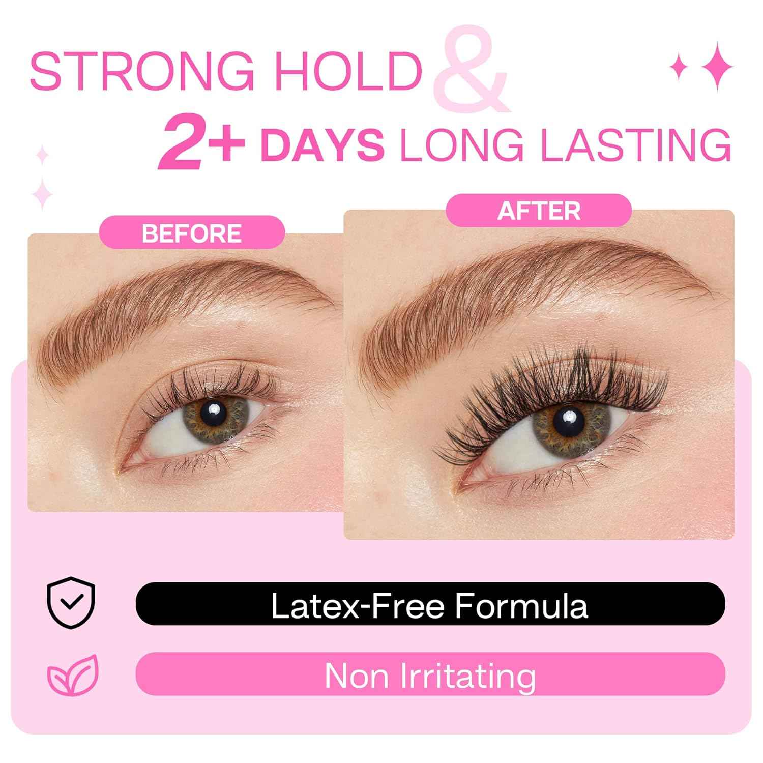 Long-Lasting Cluster Lash Glue