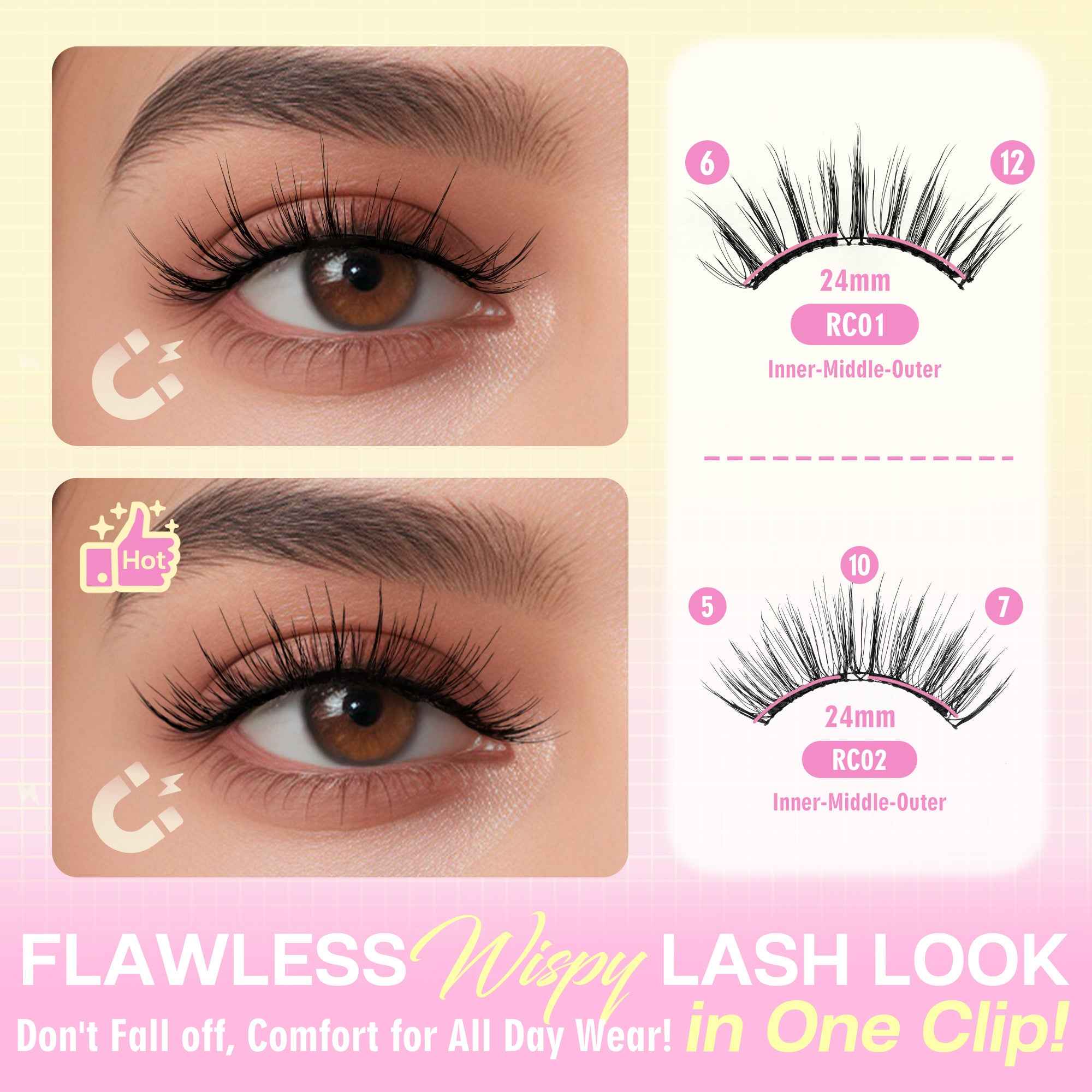 Calailis Soft Magnetic Eyelashes No Glue Needed