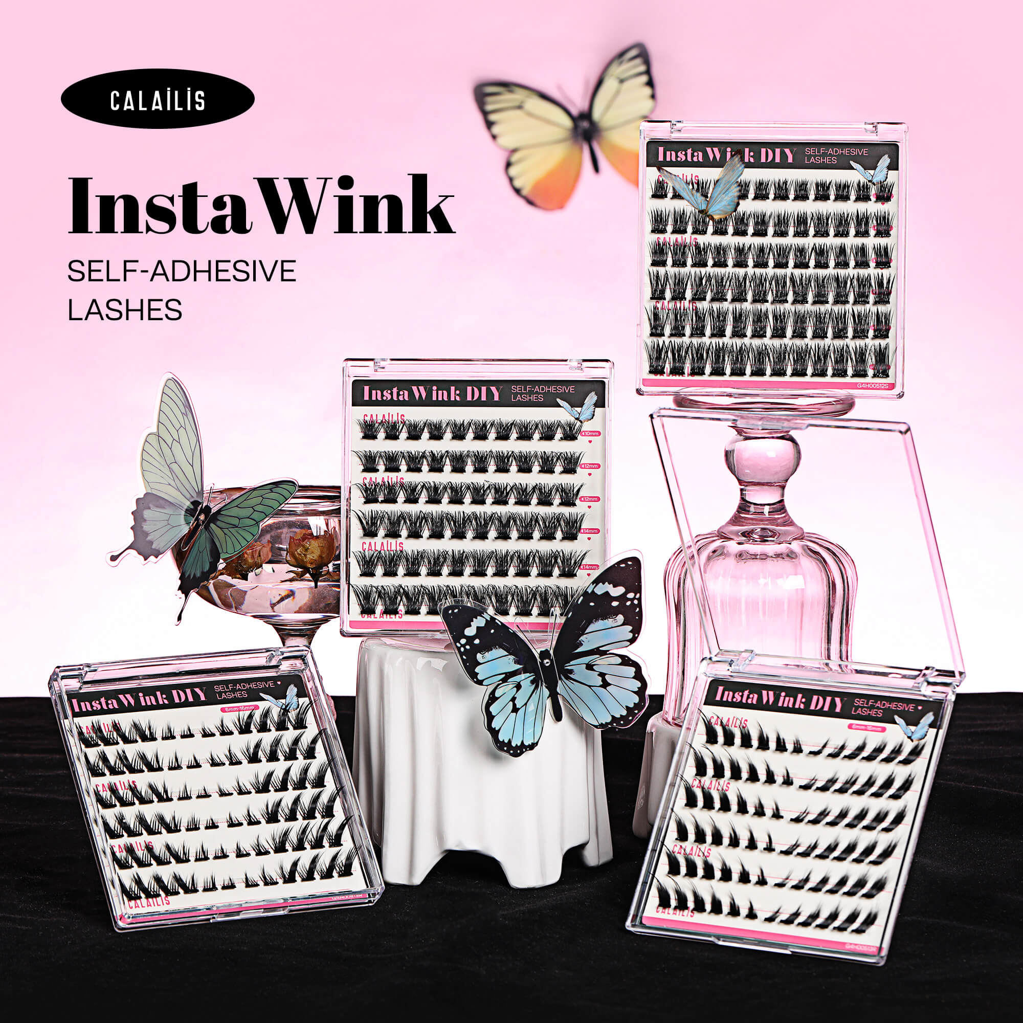 FlareVibe Self-adhesive Cluster Lashes