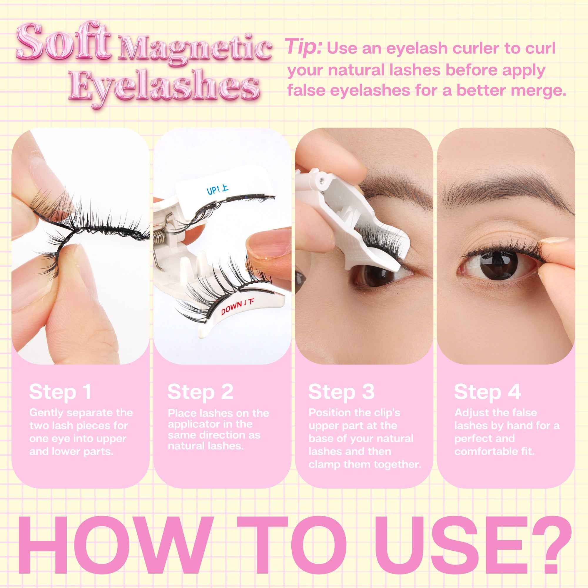 Calailis Soft Magnetic Eyelashes No Glue Needed