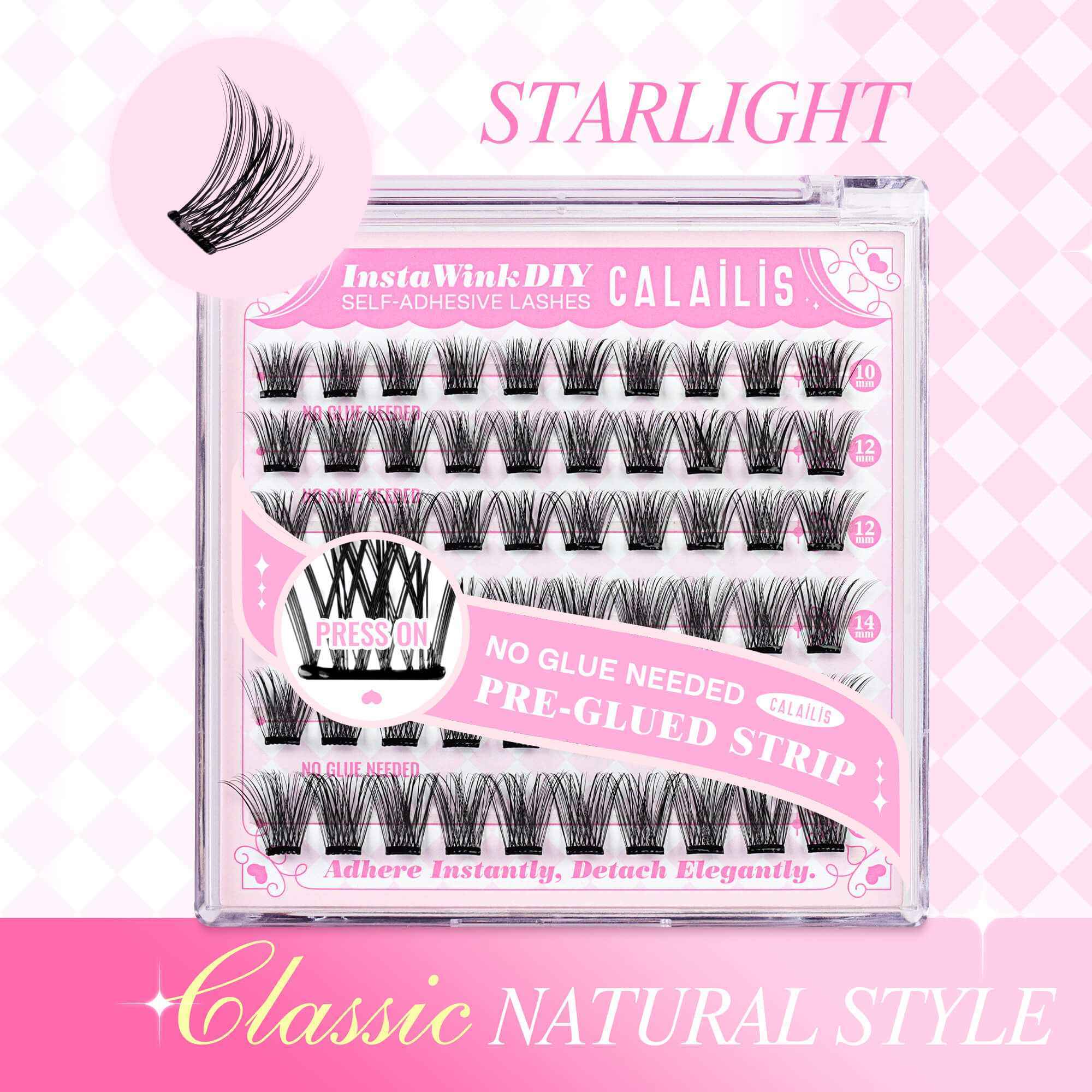 STARLIGHT Self-adhesive Cluster Lashes - $1 Deal