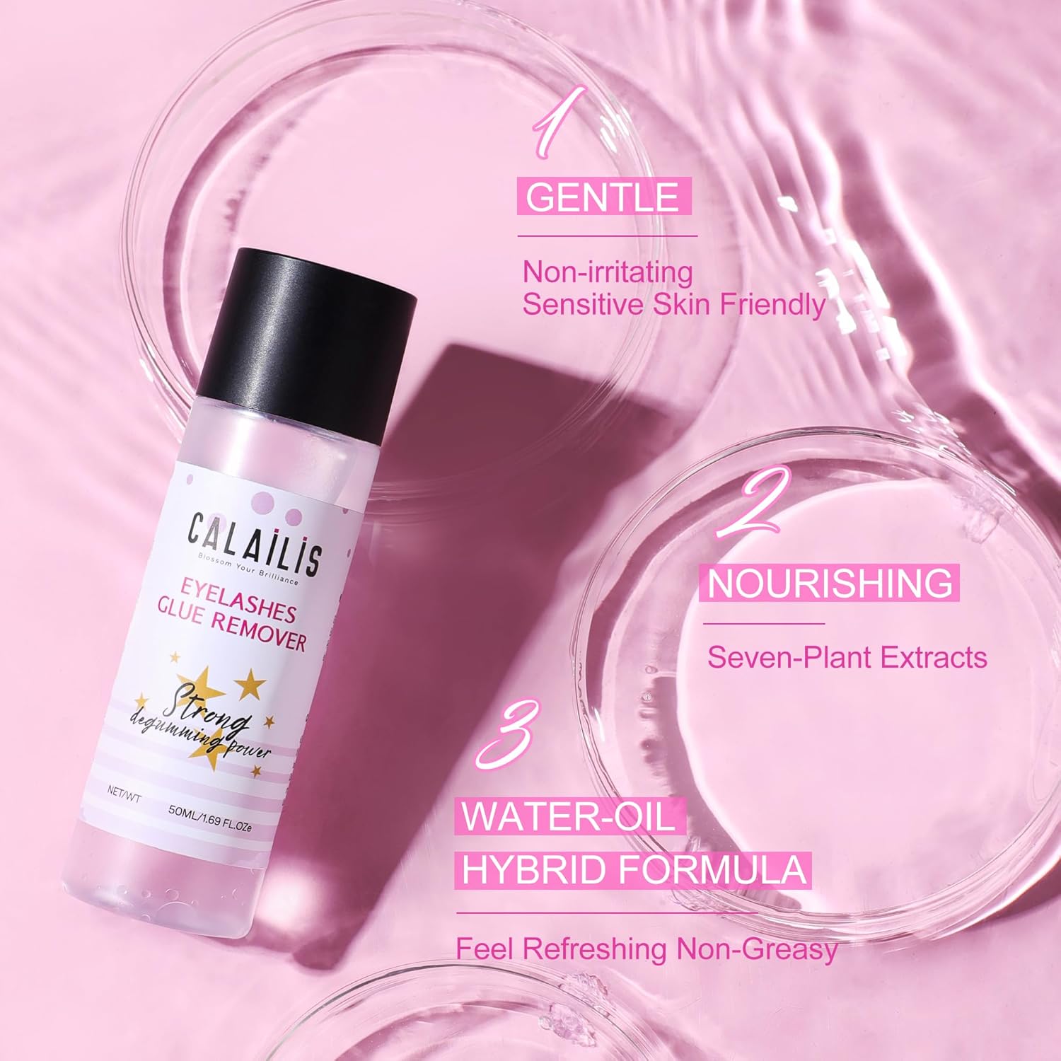 CALAILIS Eyelash Glue Remover Non-Irritating Gentle Remover
