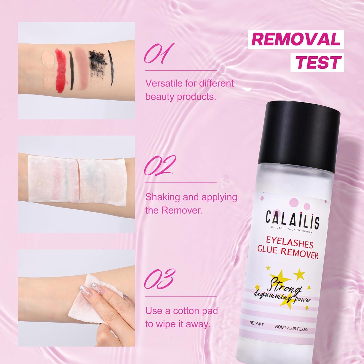 CALAILIS Eyelash Glue Remover Non-Irritating Gentle Remover