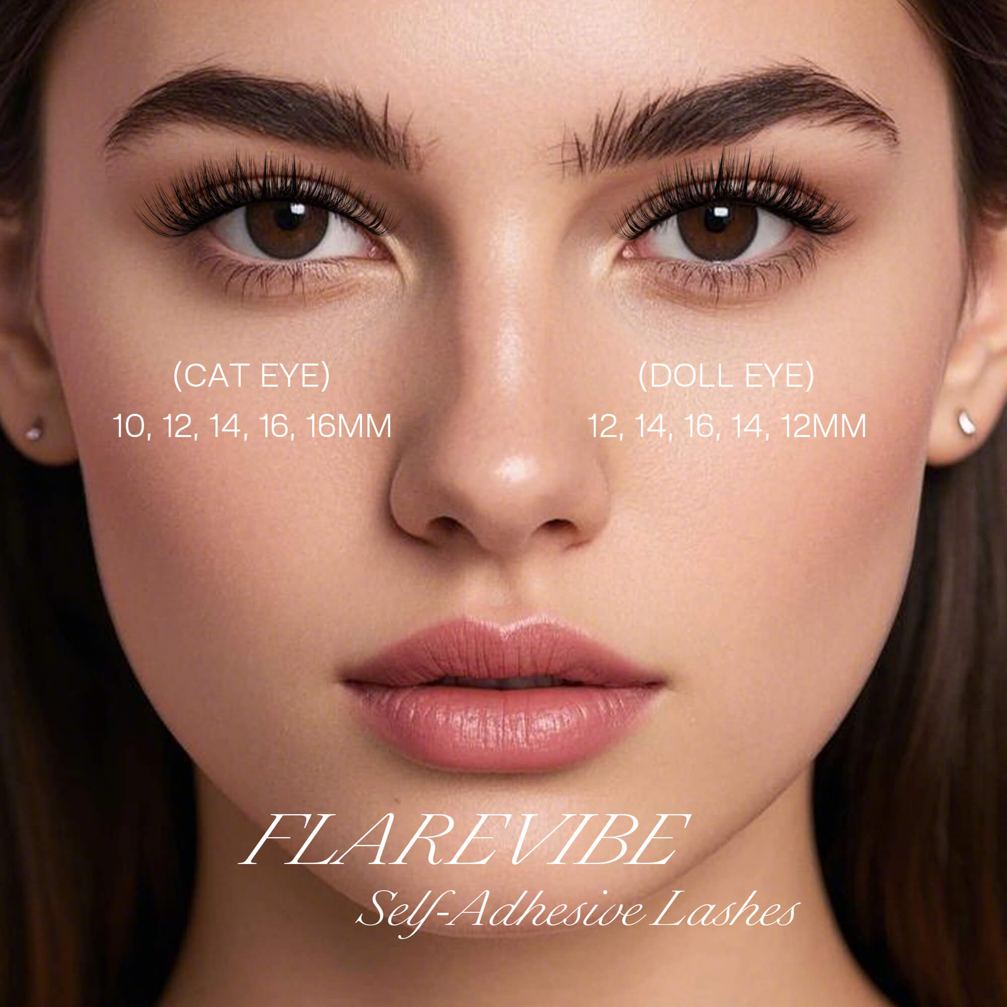 FlareVibe Self-adhesive Cluster Lashes