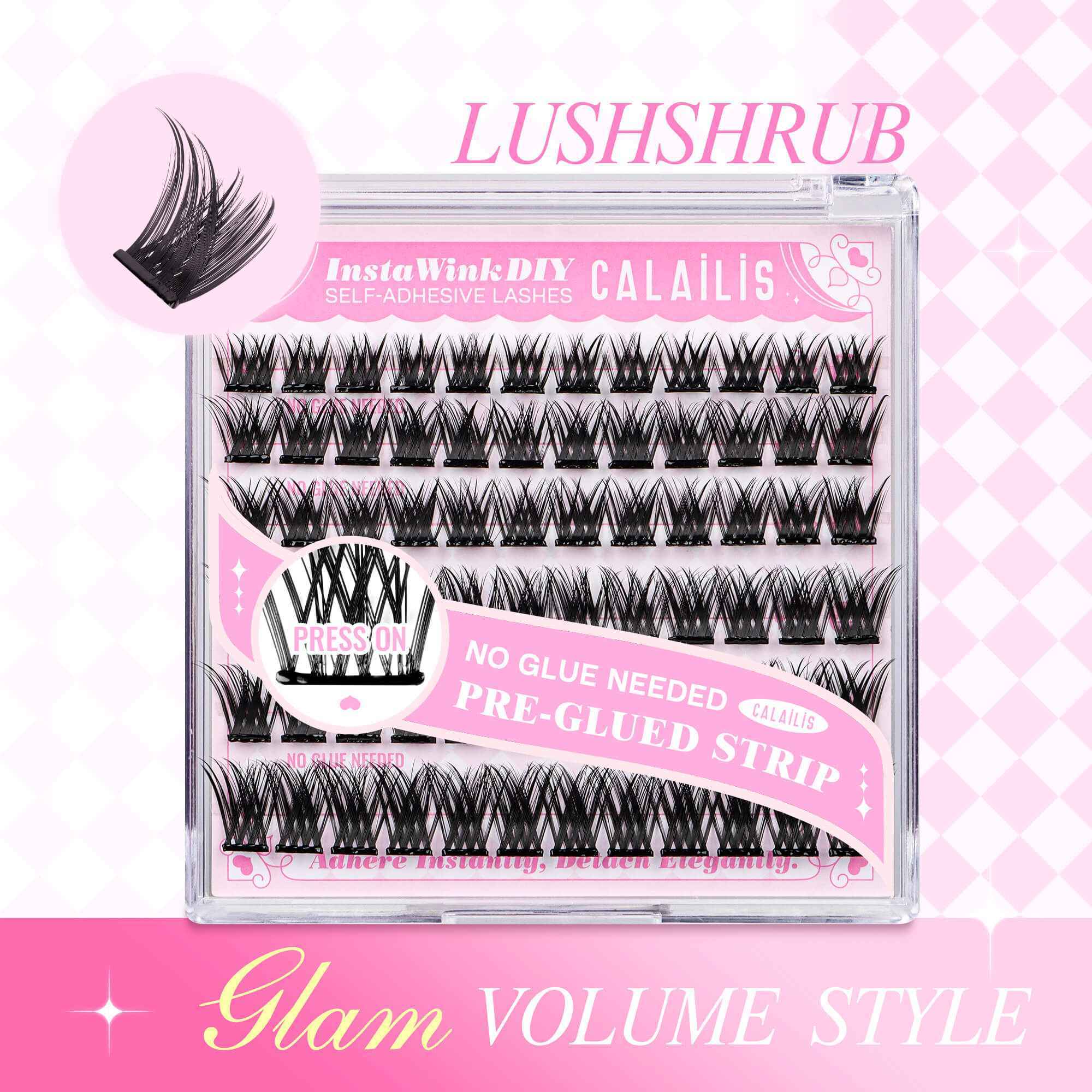 LUSHSHRUB Self-adhesive Cluster Lashes