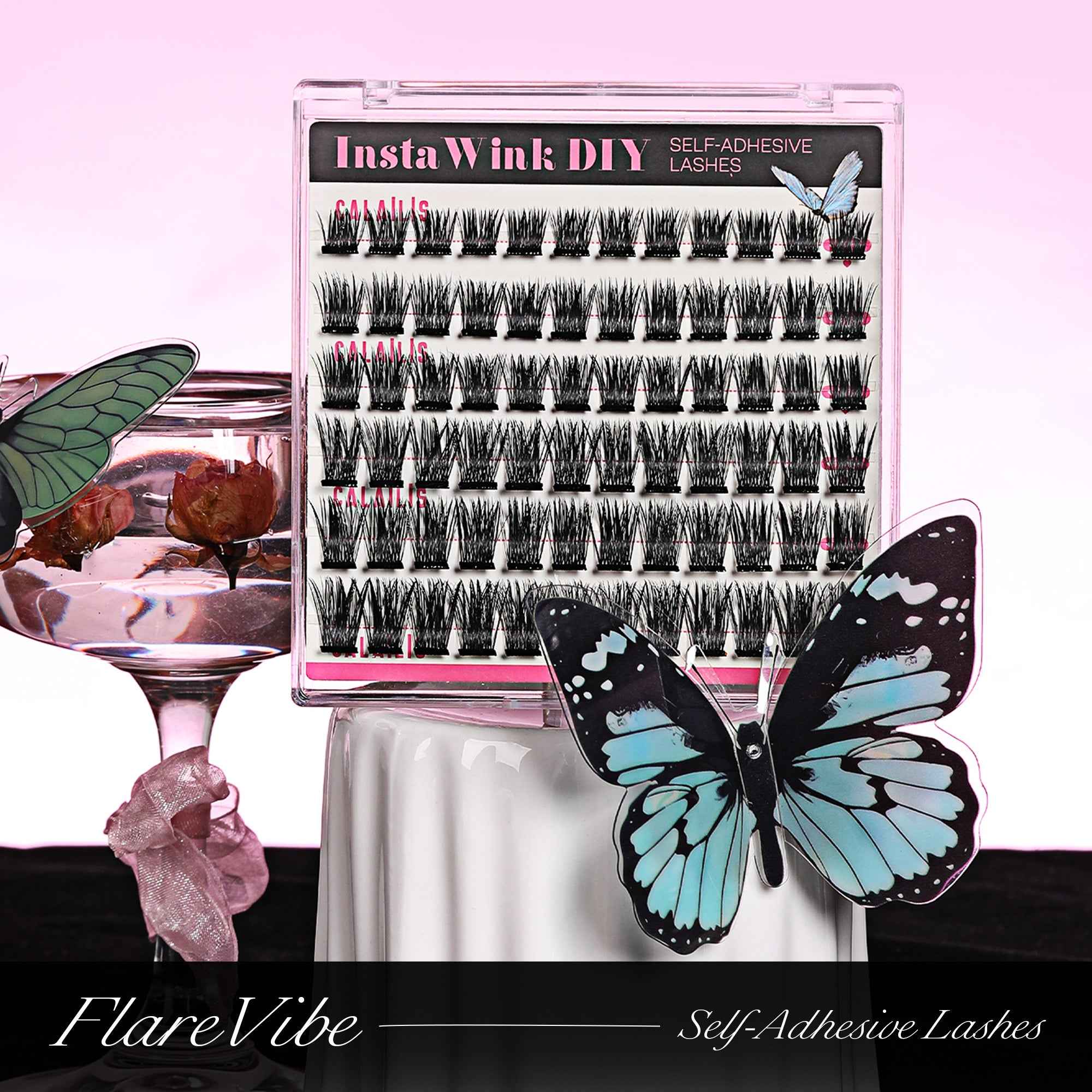 DIY Self-adhesive Cluster Lash Bundles