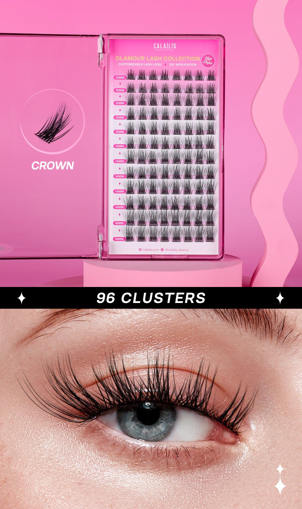 Crown DIY Cluster Lashes Plus - Calailis Beauty