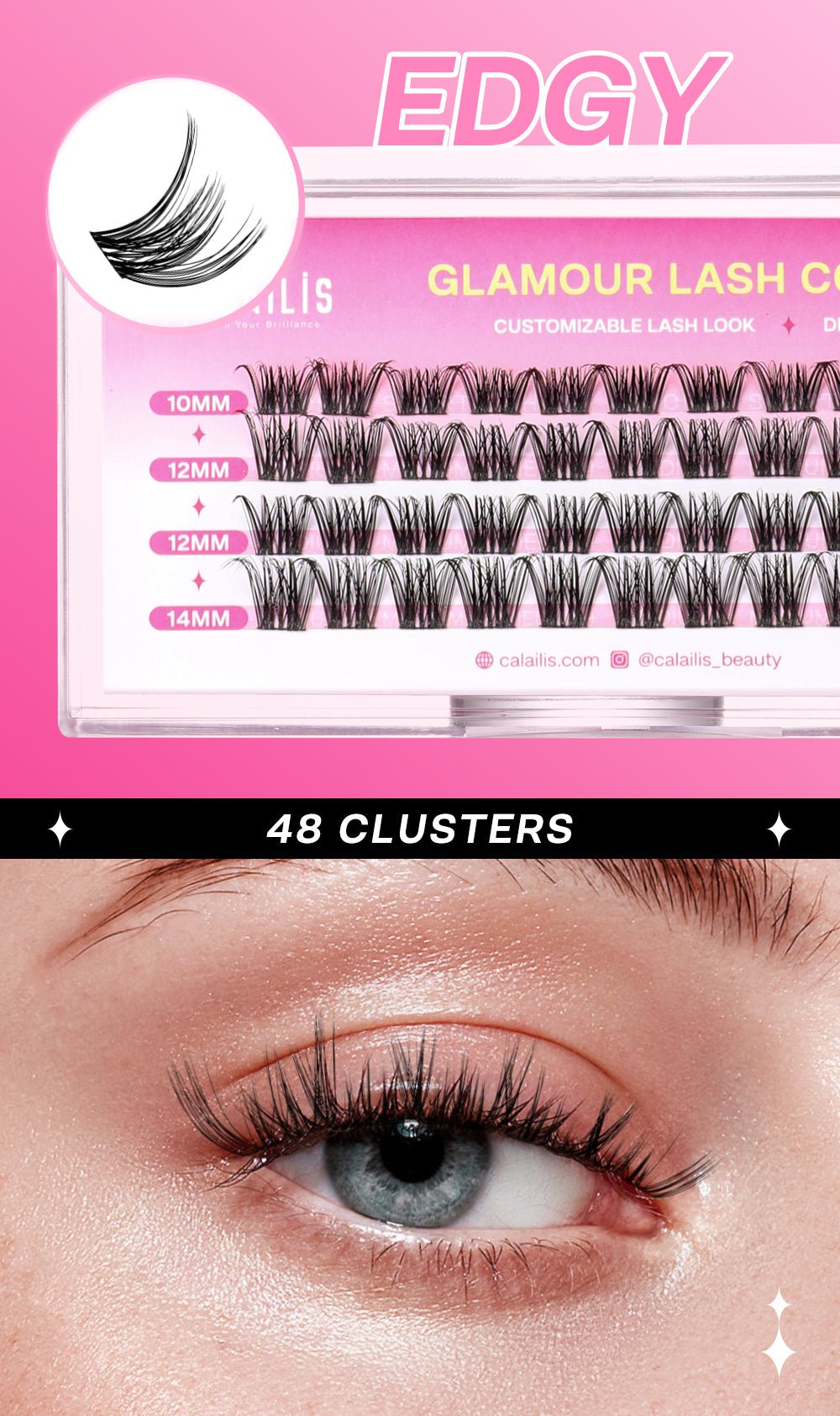 EDGY DIY Cluster Lashes - Calailis Beauty