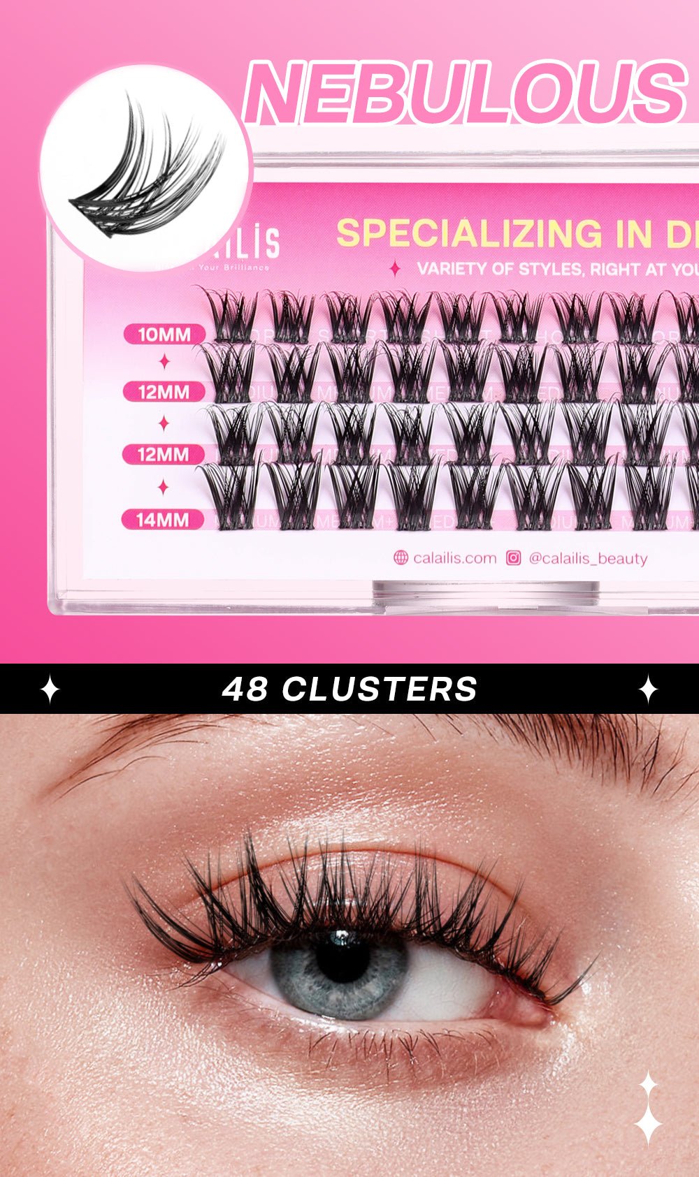 NEBULOUS DIY Cluster Lashes - Calailis Beauty