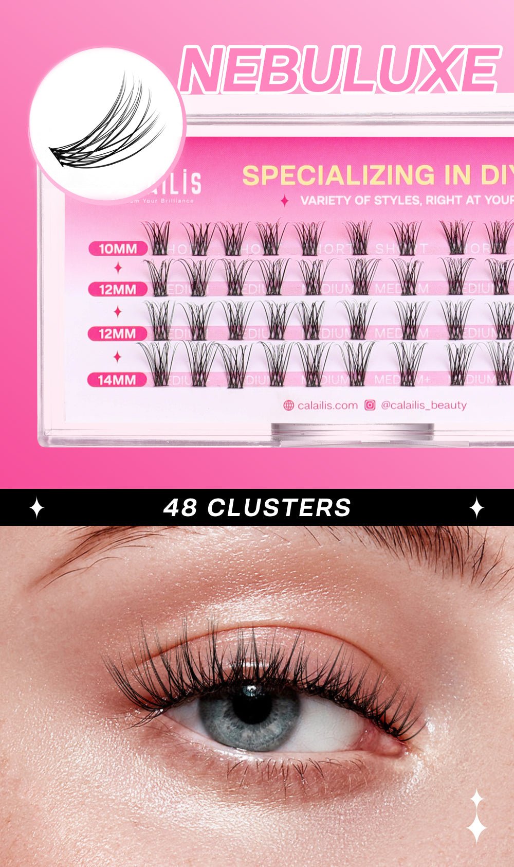 NEBULUXE DIY Cluster Lashes - Calailis Beauty