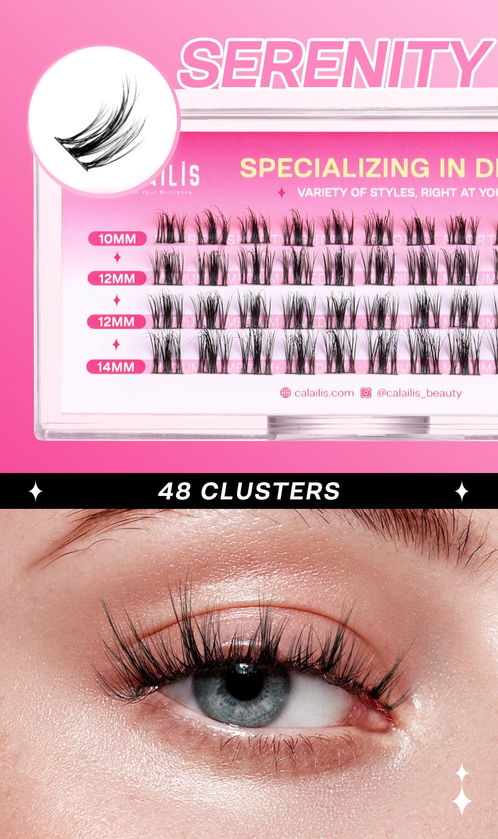 SERENITY DIY Cluster Lashes - Calailis Beauty