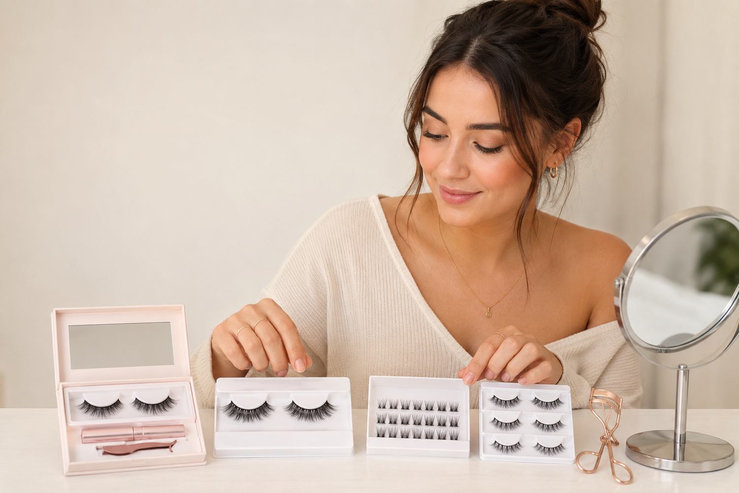 The Beginner’s Guide to False Lashes: Magnetic, Glue-On, and No-Glue Options Explained