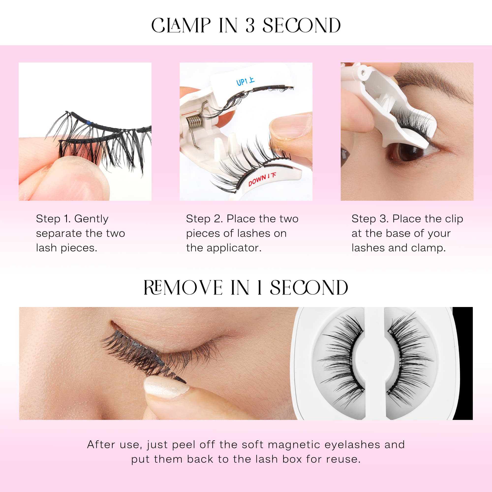 Soft Magnetic Eyelashes