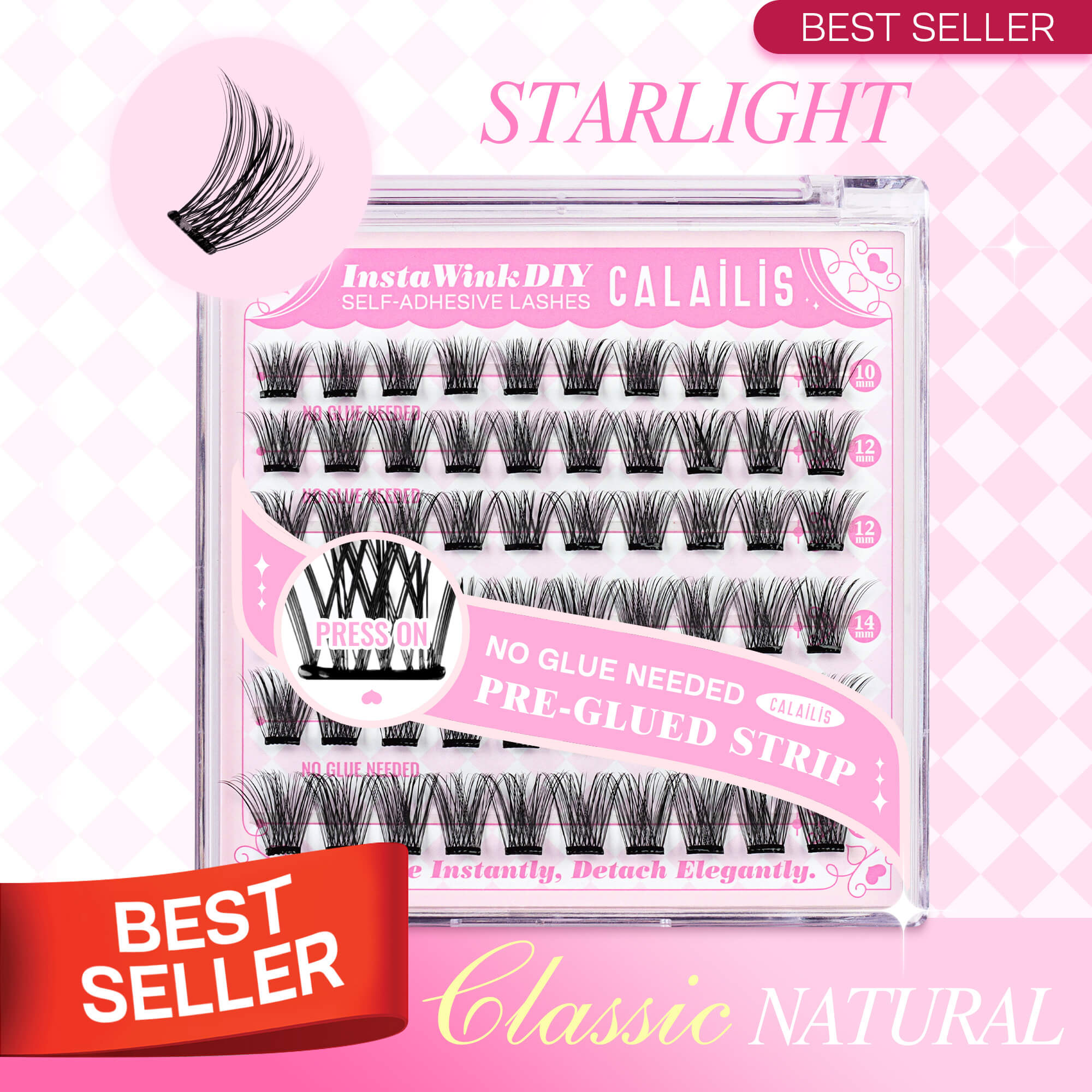 STARLIGHT Self-adhesive  Cluster Lashes