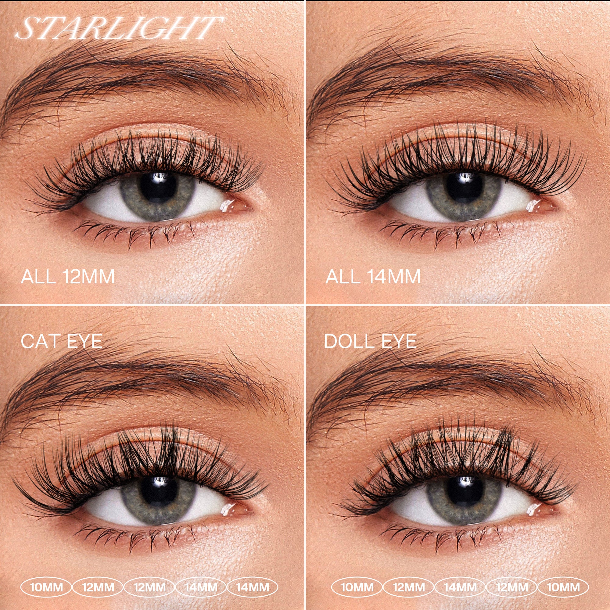 STARLIGHT Self-adhesive  Cluster Lashes