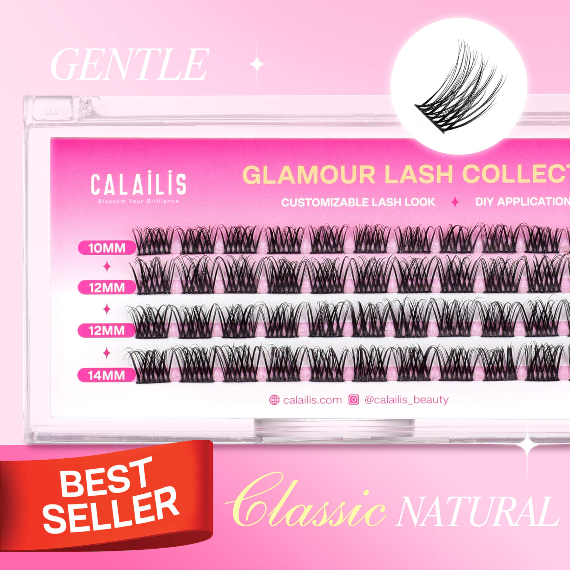 Gentle DIY Cluster Lashes