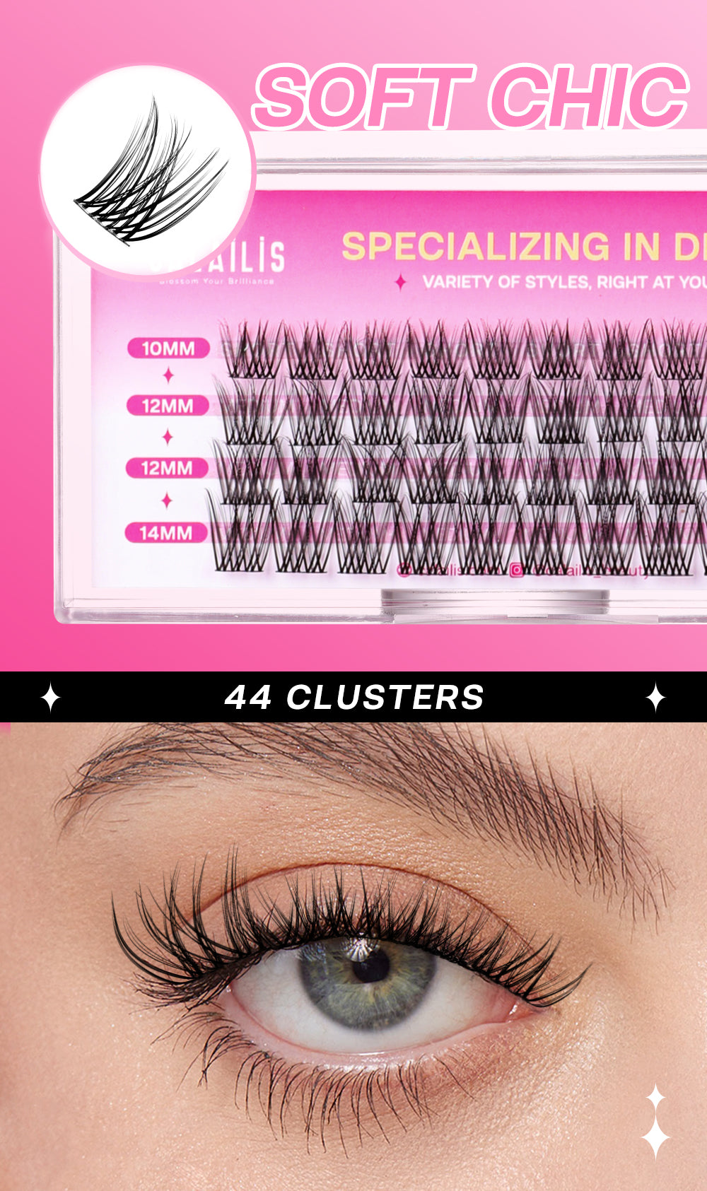 SOFT CHIC DIY Cluster Lashes
