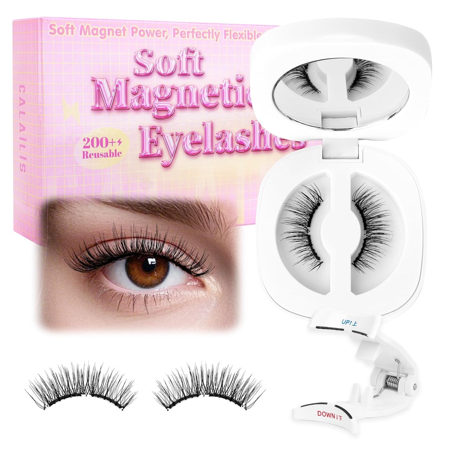Calailis Soft Magnetic Eyelashes No Glue Needed