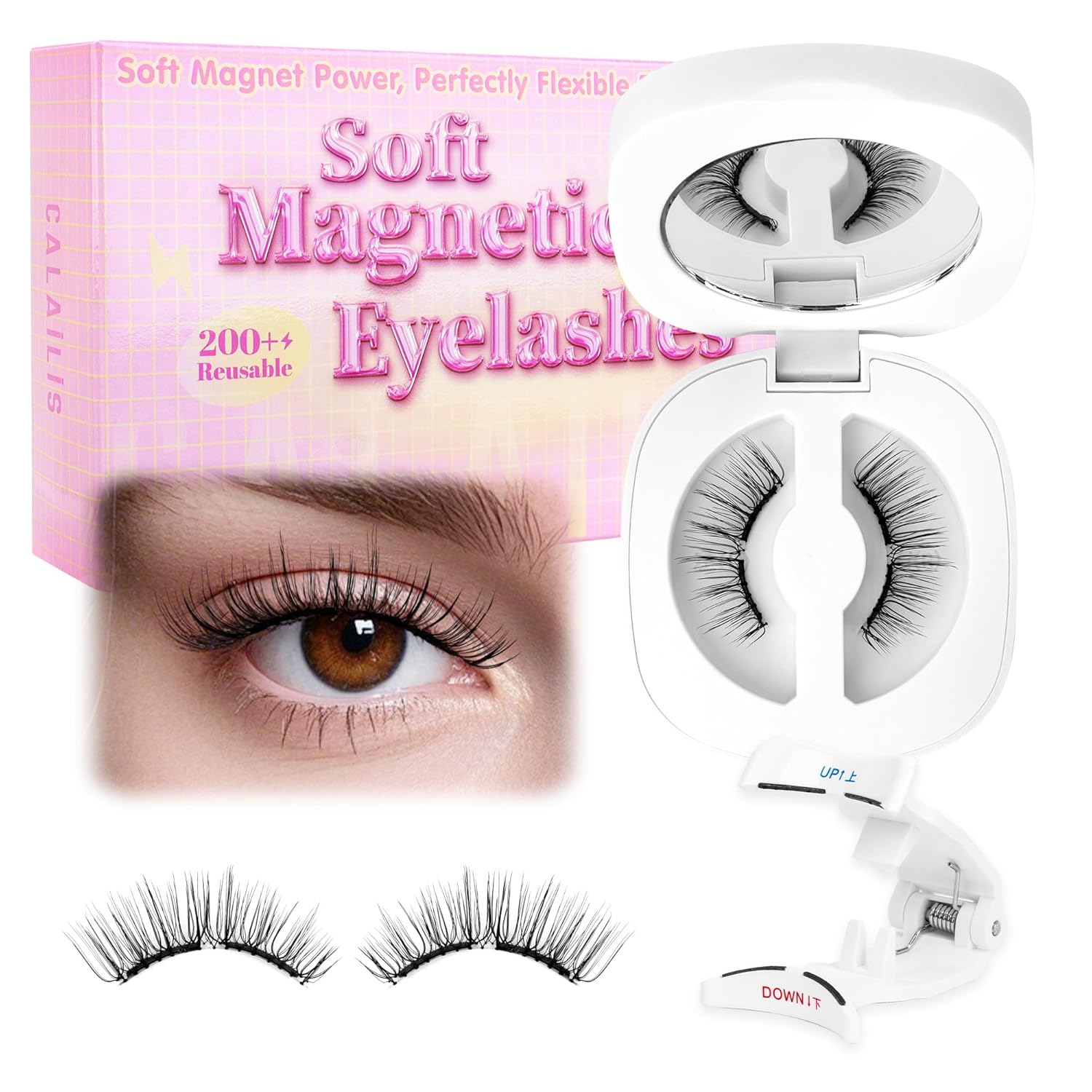 Calailis Soft Magnetic Eyelashes No Glue Needed