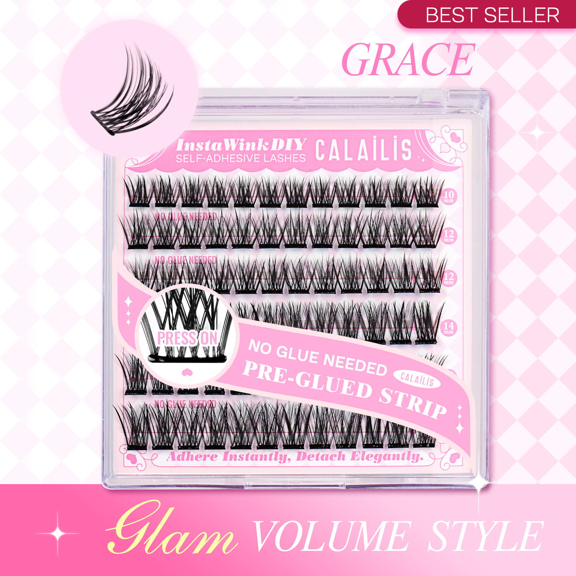 GRACE Self-adhesive Cluster Lashes