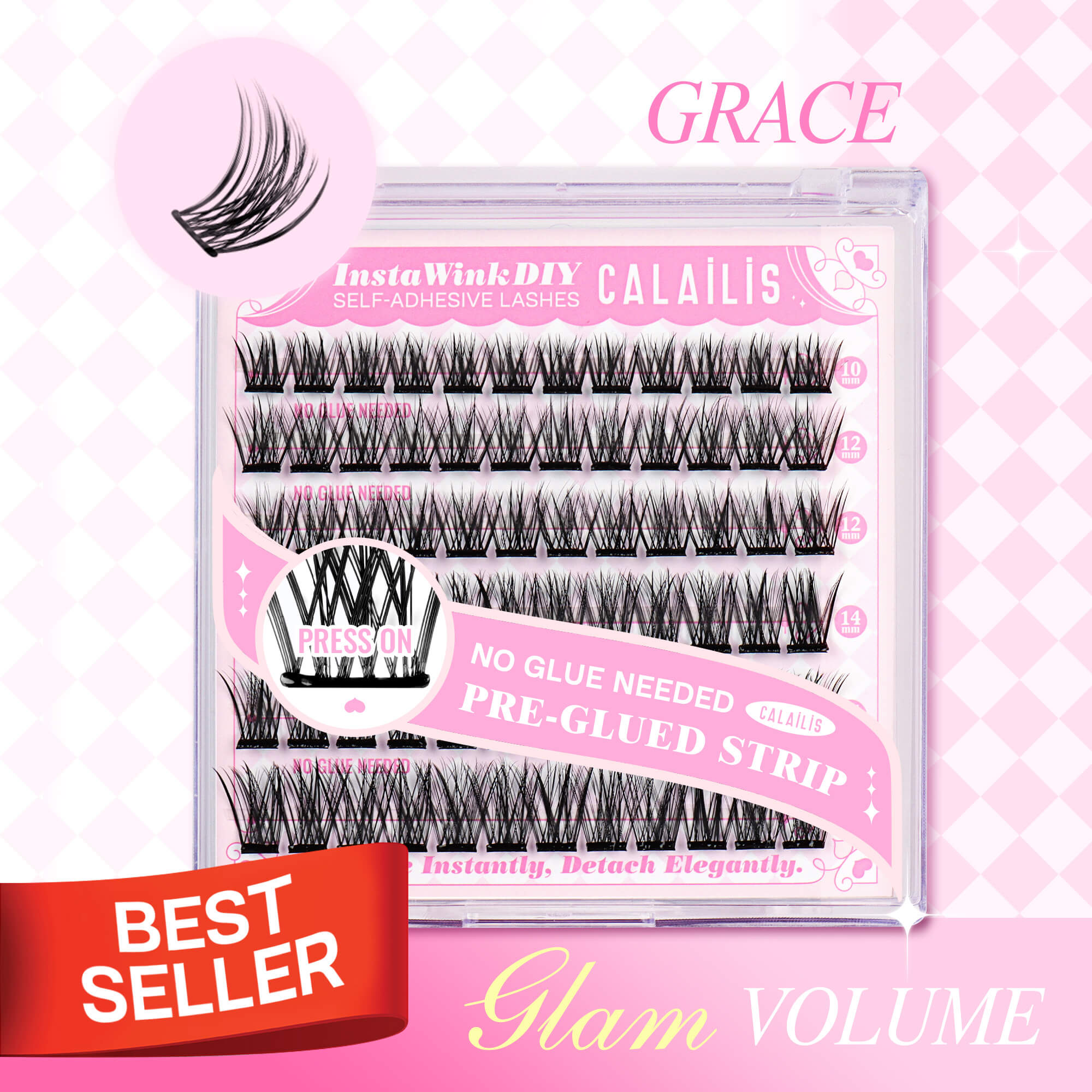 GRACE Self-adhesive Cluster Lashes