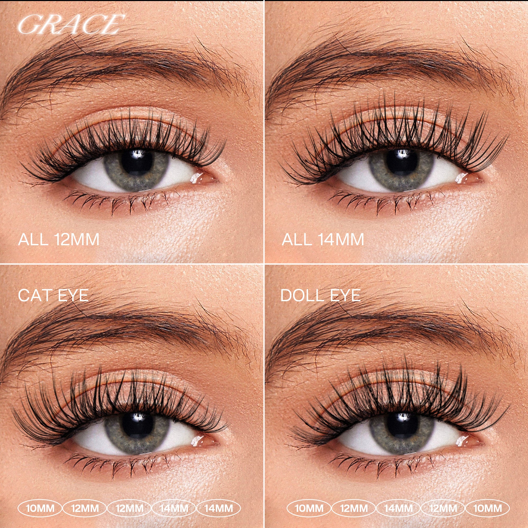 GRACE Self-adhesive Cluster Lashes