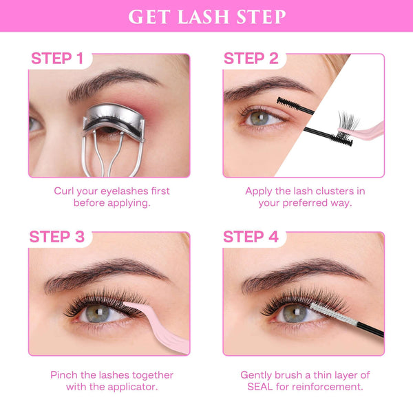 DIY Individual Cluster Lashes Glue Calailis Beauty