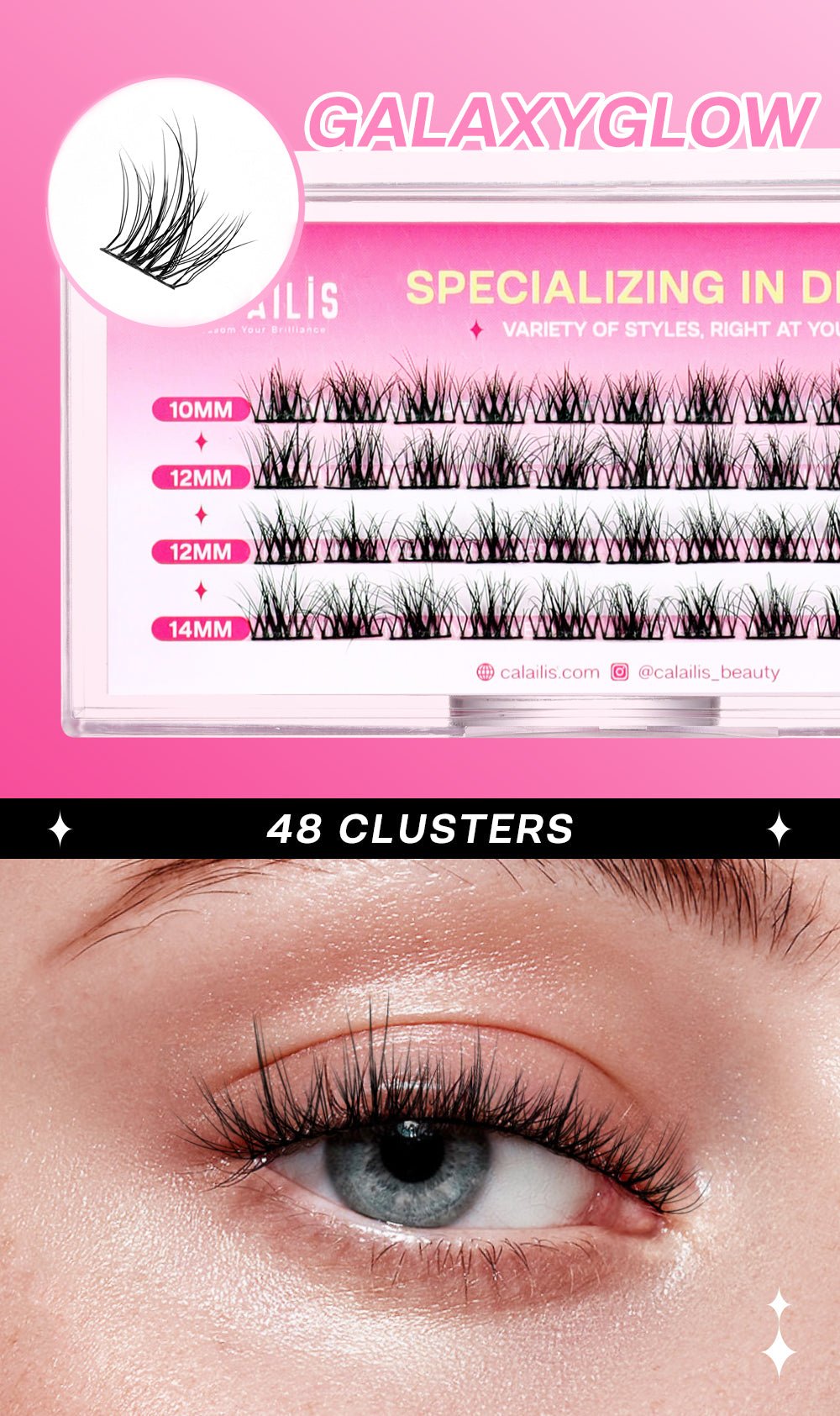 GalaxyGlow DIY Cluster Lashes - Calailis Beauty