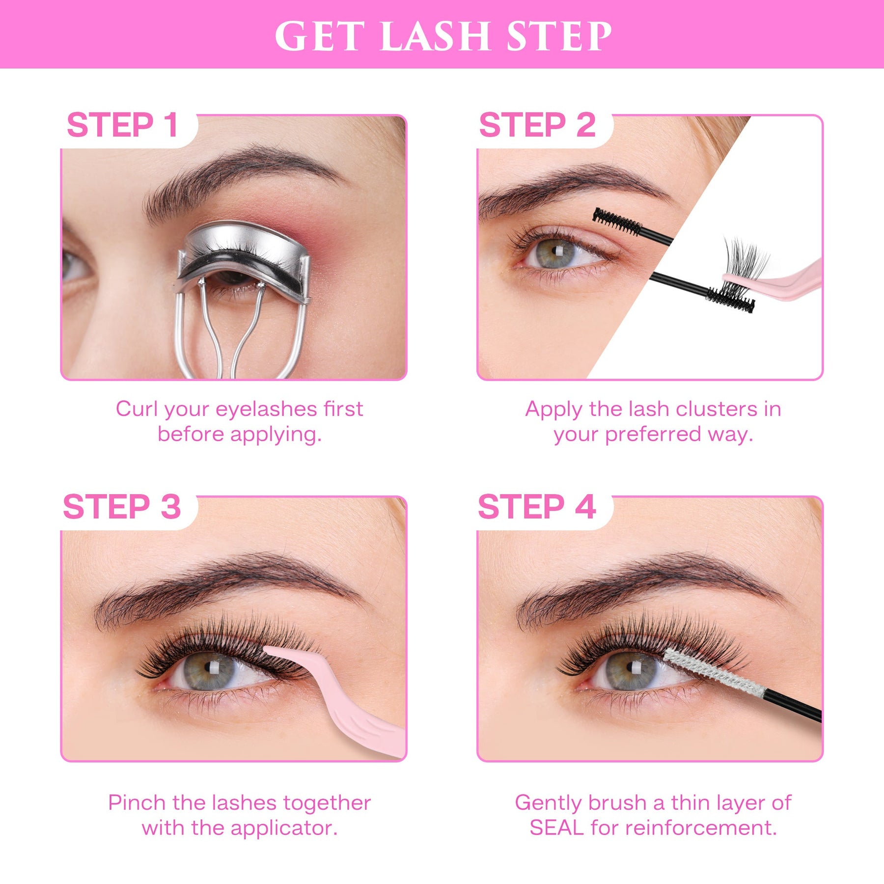 DIY Cluster Lashes Look Exactly Like Extensions - Starter Kit, Medium